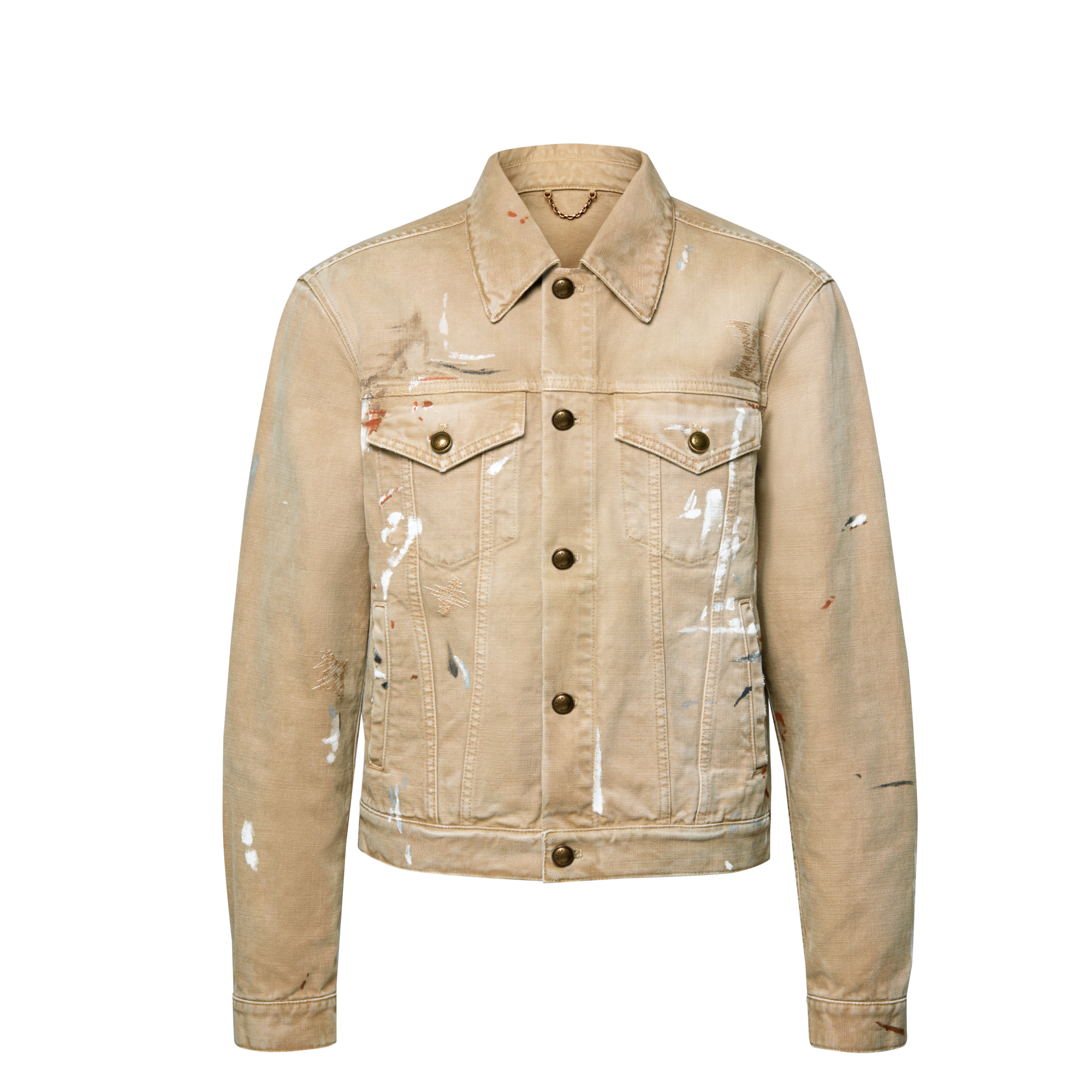 Made To Order Embellished Damier Denim Jacket - Luxury High-End